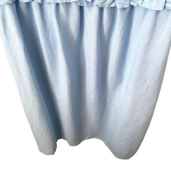 J.Marie Palmer Blue Dress with Floral Embroidery with Pockets in Size Small - Picture 9 of 11